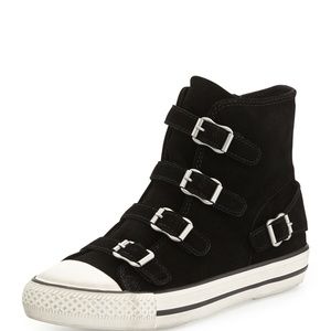 Ash Buckled High top Sneaker 35